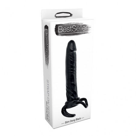 STRAP-ON ADJUSTABLE SLIM DONG BLACK