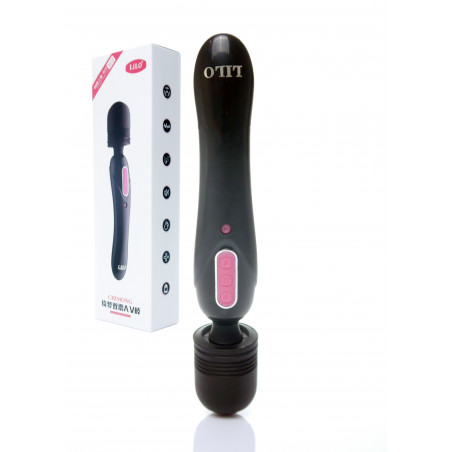STYMULATOR / WIBRATOR USB BLACK MASSAGE WAND