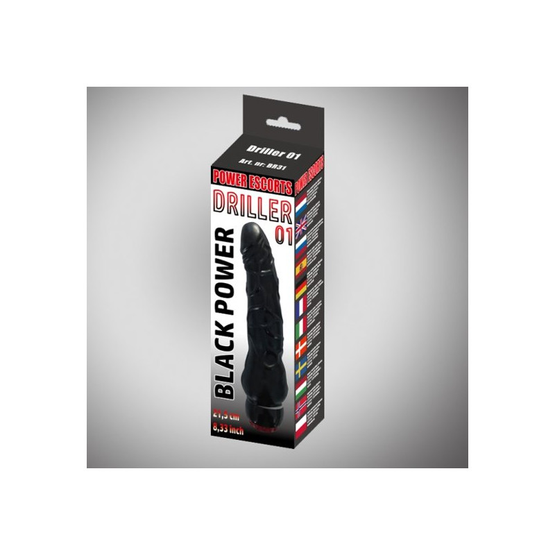 WIBRATOR DRILLER 01 BLACK 21,5 CM