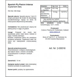SUPL.DIETY SPANISH FLY PASSION INTENSO 15 ML