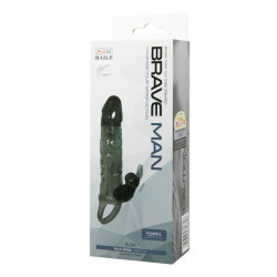 NAKŁADKA  BRAVE MAN SMOKE 5,91" MULTI-SPEED WIBRACJE
