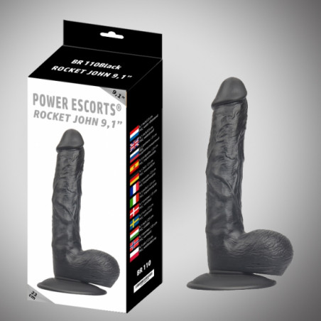 DILDO JOHN 9,1" BLACK