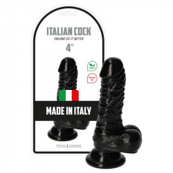 DILDO ITALIAN COCK 4" BLACK