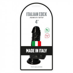 DILDO ITALIAN COCK 4" BLACK