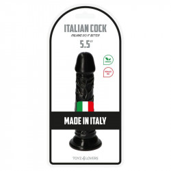 DILDO ITALIAN COCK 5,5" BLACK