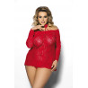 ALECTO RED CHEMISE XXL+