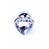 KOREK-JEWELLERY SILVER HEART PLUG CLEAR