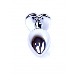 KOREK-JEWELLERY SILVER HEART PLUG CLEAR