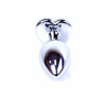 KOREK-JEWELLERY SILVER HEART PLUG CLEAR