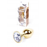 KOREK-PLUG JEWELLERY GOLD PLUG CLEAR