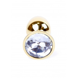 KOREK-PLUG JEWELLERY GOLD PLUG CLEAR