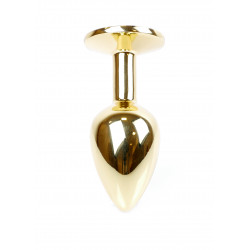 KOREK-PLUG JEWELLERY GOLD PLUG CLEAR