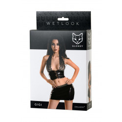 WETLOOK GLOSSY KOMPLET GIGI CZARNY S