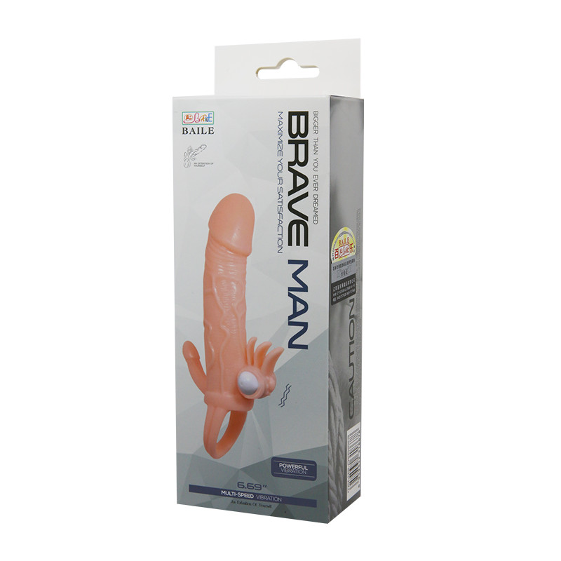 NAKŁADKA NA PENISA WIBRACJE BRAVE MAN