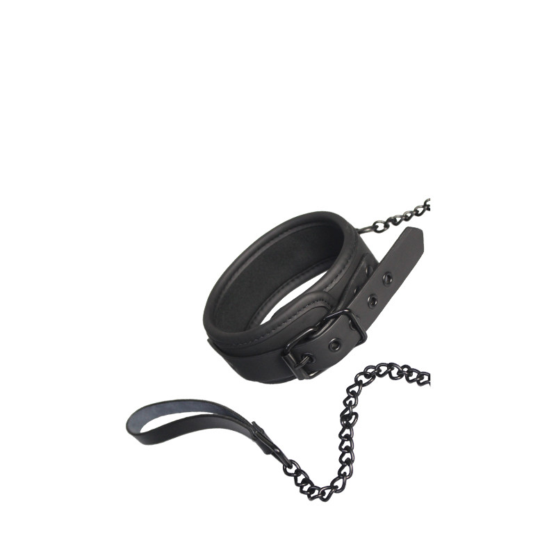 OBROŻA BLAZE COLLAR AND CHAIN BLACK