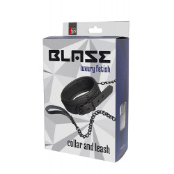 OBROŻA BLAZE COLLAR AND CHAIN BLACK