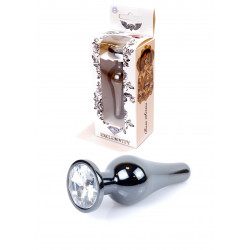 KOREK BIŻUTERIA SILVER BUTT PLUG CLEAR