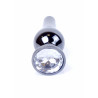 KOREK BIŻUTERIA SILVER BUTT PLUG CLEAR