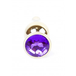 KOREK BIŻUTERIA GOLD BUTT PLUG PURPLE