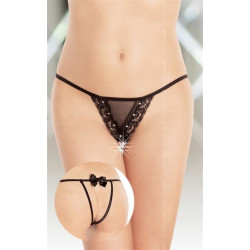 STRINGI OTWARTE CZARNE S/M/L