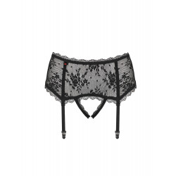 OBSESSIVE BEHINDY GARTER BELT PASEK DO POŃCZOCH CZARNY S/M