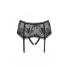OBSESSIVE BEHINDY GARTER BELT PASEK DO POŃCZOCH CZARNY S/M
