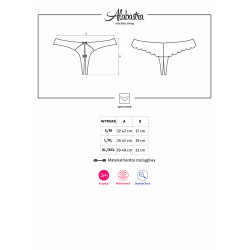 OBSESSIVE ALABASTRA CROTCHLESS THONG S/M